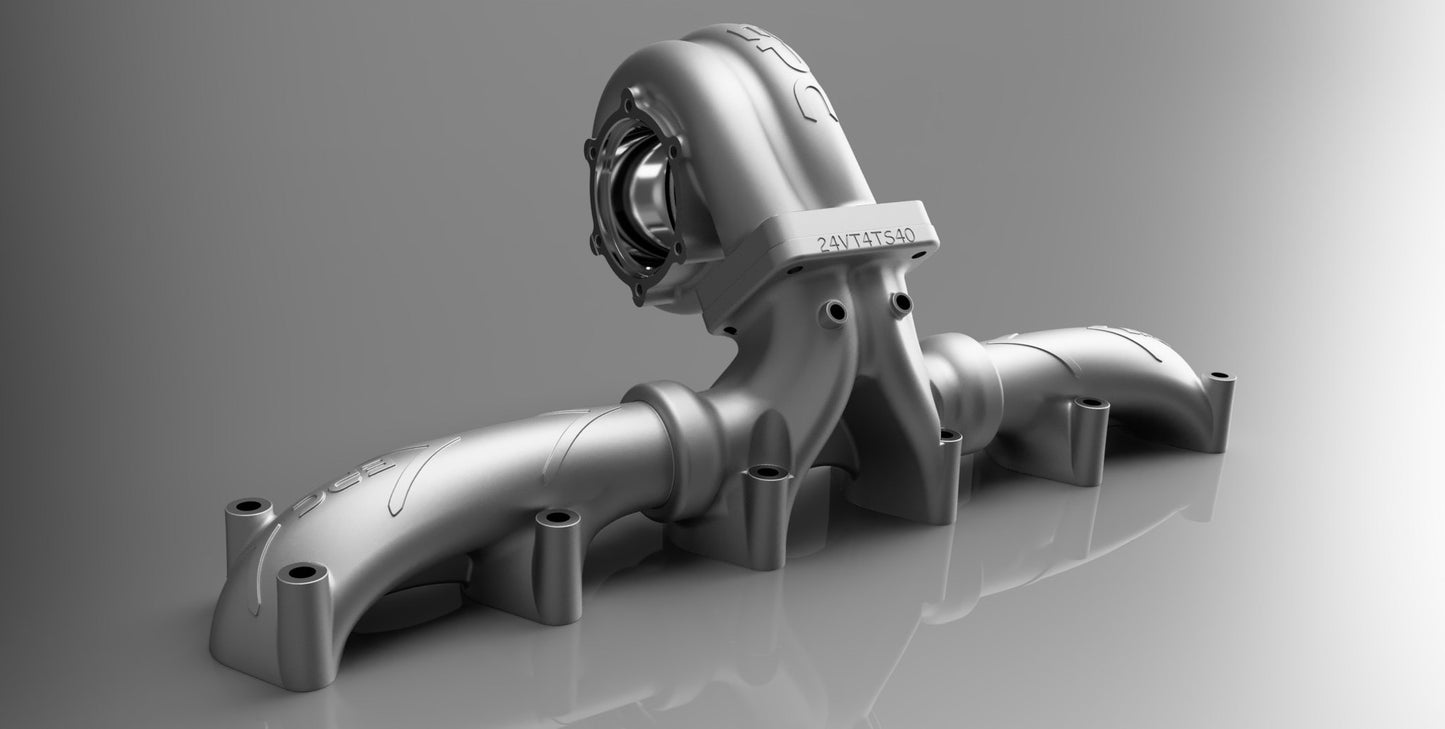 24VT4TS40 — 6.7 Cummins 2nd Gen T4 Twin Scroll Exhaust Manifold